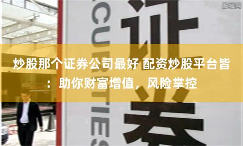 炒股那个证券公司最好 配资炒股平台皆：助你财富增值，风险掌控